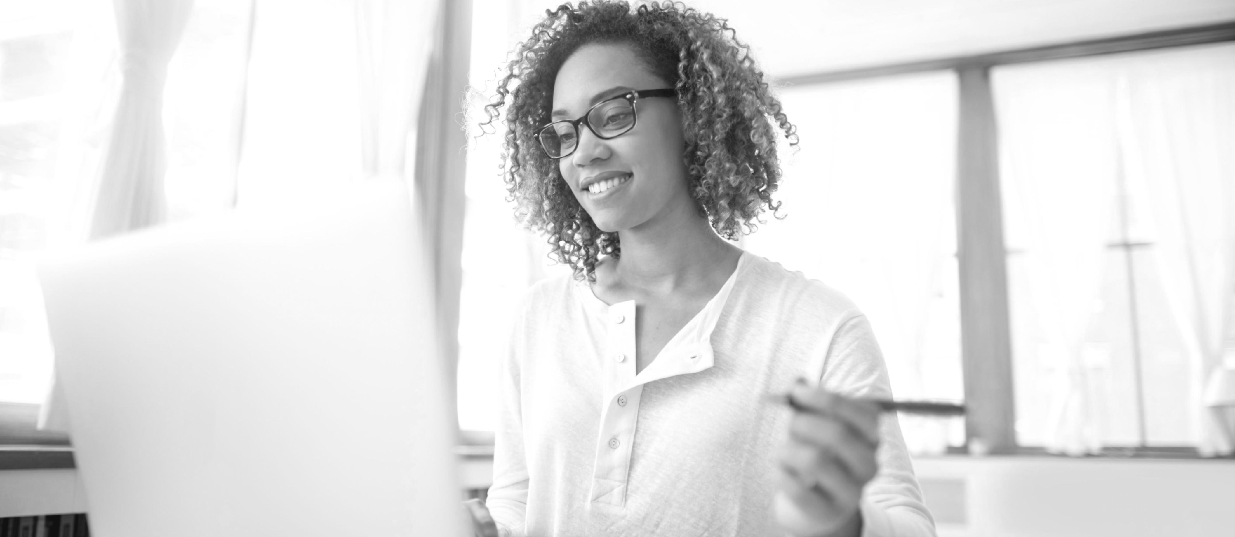 Webinar-Teilnehmer während einer interaktiven Session zur Geschäftskreativität